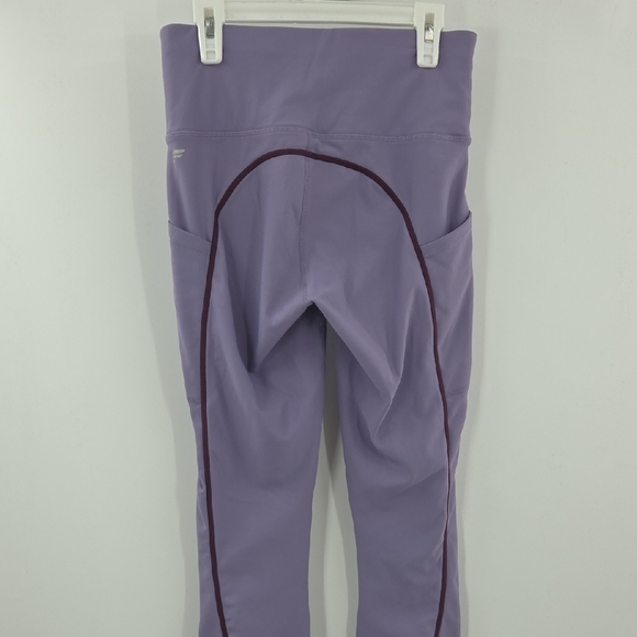 Fabletics Purple Leggings with Dark Purple Trim - Picture 8 of 16